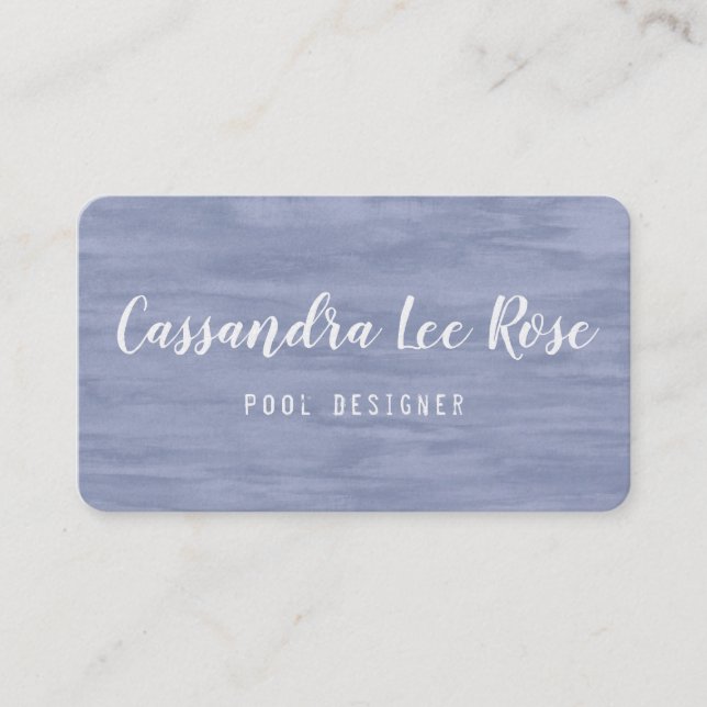 Faded Blue Business Card (Front)