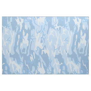 Faded Blue Camo Fabric