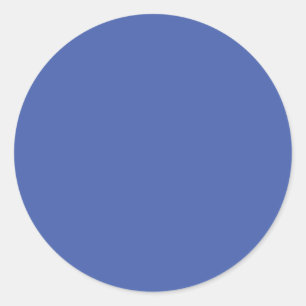 Faded Blue,Grey Blue,Hoki, Classic Round Sticker
