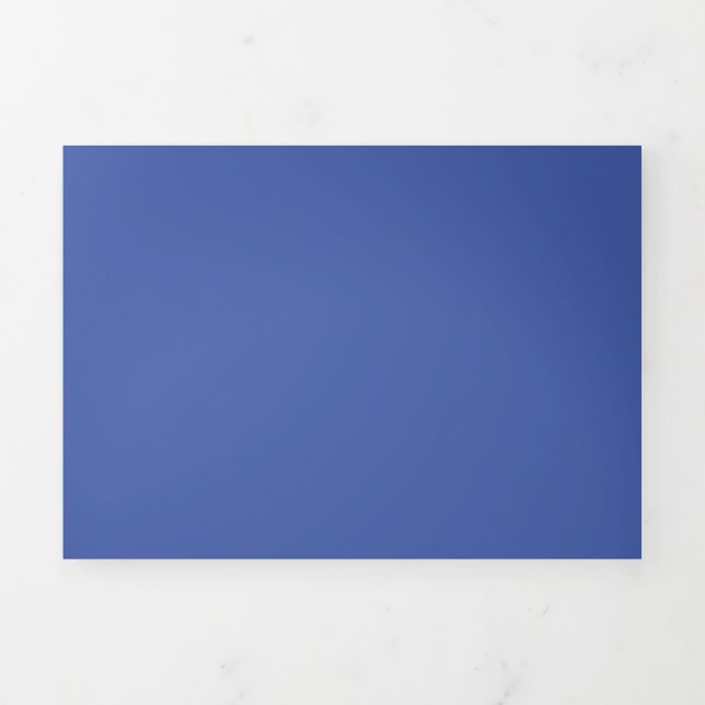Faded Blue,Grey Blue,Hoki, Tri-Fold Card (Cover)
