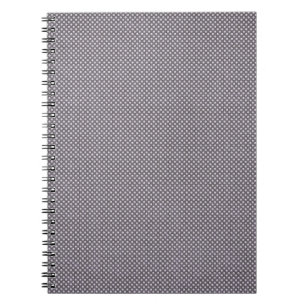 FADED BROWN WHITE POLKA DOTS POLKADOTS CIRCLES BAC SPIRAL NOTEBOOK