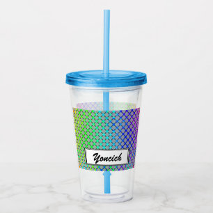 Faded Circle Grid by Kenneth Yoncich Acrylic Tumbler