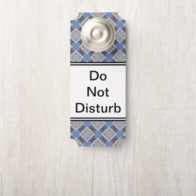Faded Circle Grid by Kenneth Yoncich Door Hanger (On Knob)