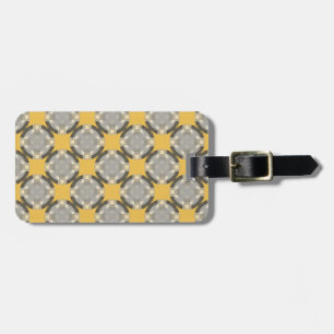 Faded Circle Grid by Kenneth Yoncich Luggage Tag