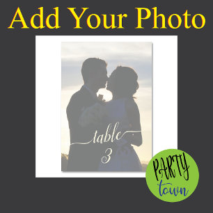 Faded Couple Wedding Photo✨ Beautiful Exotic Mist  Table Number