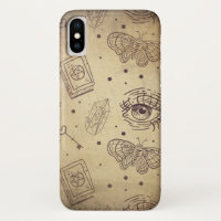 Faded distressed vintage butterfly eye key heart