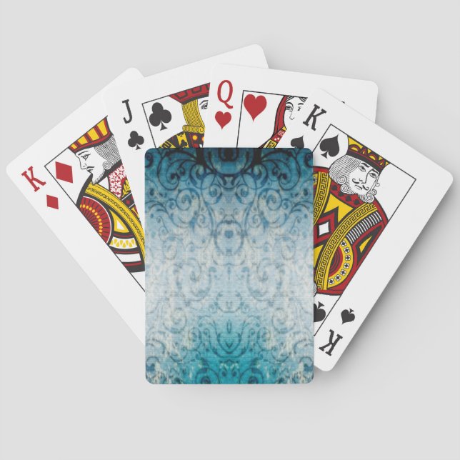 Faded Elegant Flourish Playing Cards (Back)