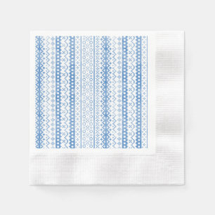 Faded Fair Isle Knitwear Watercolor Cosy Cabincore Napkin