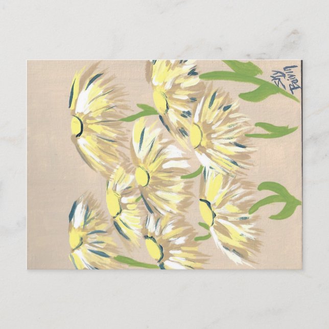 faded flowers postcard (Front)