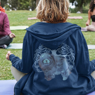 FADED GENES Chow  TREE OF LIFE front and back Hoodie