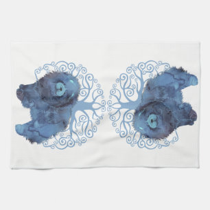 FADED GENES Chow TREE OF LIFE Kitchen Towel