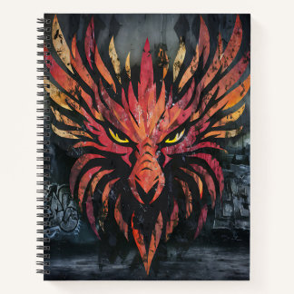 Faded Glory: A Grunge Portrait of a Weathered Myth Notebook