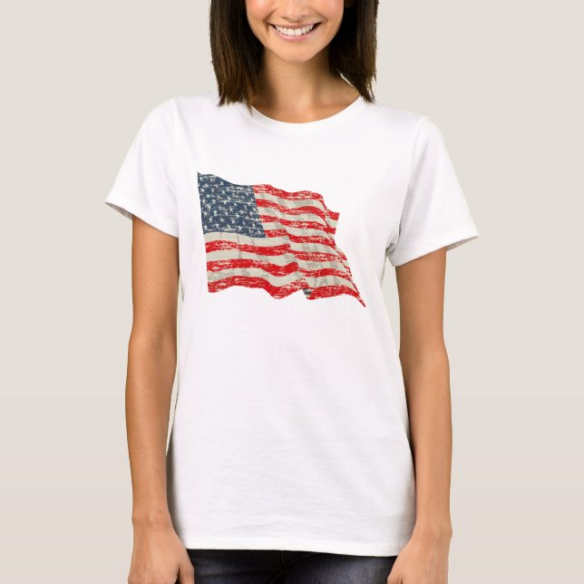 Faded Glory American Flag T-Shirt (Front)