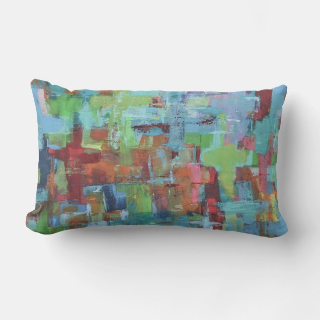 Faded Glory Outdoor Lumbar Throw Pillow (Front)