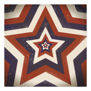 Faded Glory Star Photo Print
