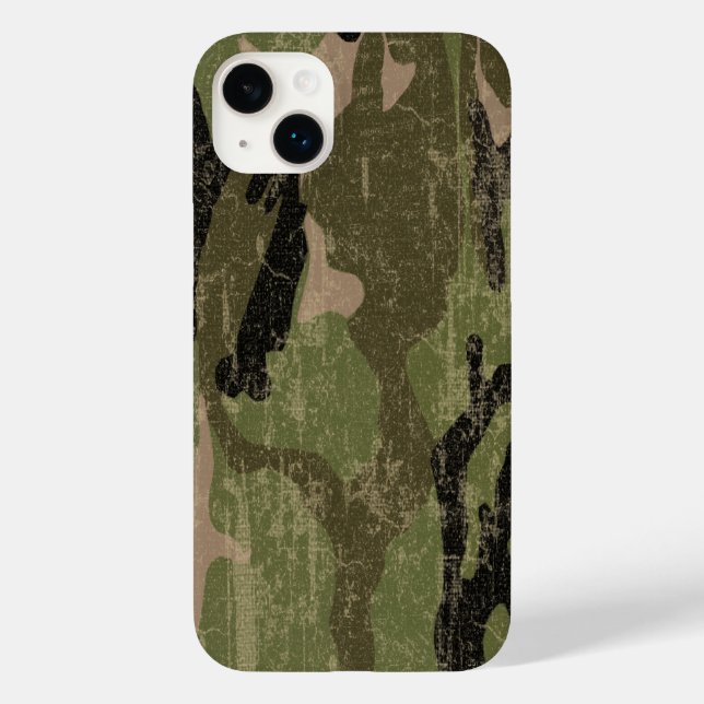 Faded Green Camo Case-Mate iPhone Case (Back)