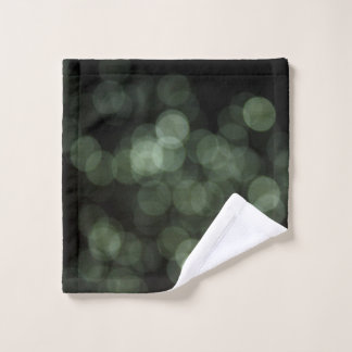 Faded green lights digital wash cloth