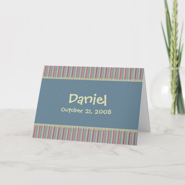 Faded Jeans • New Baby Boy Card (Front)