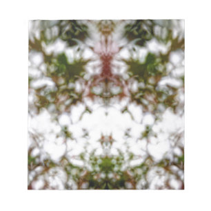 Faded kaleidoscope pattern notepad