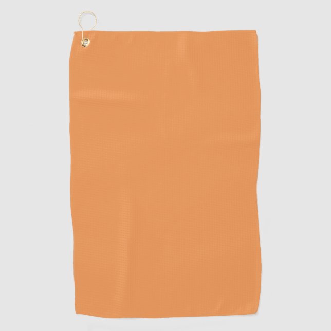  Faded orange (solid colour)  Golf Towel (Front)