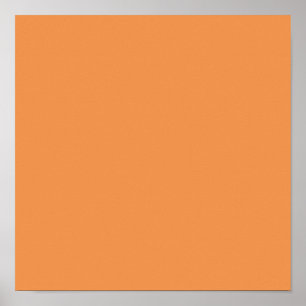  Faded orange (solid colour)  Poster