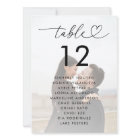 Faded Photo Seating Chart 5.5' x 7.5' Wedding Sign