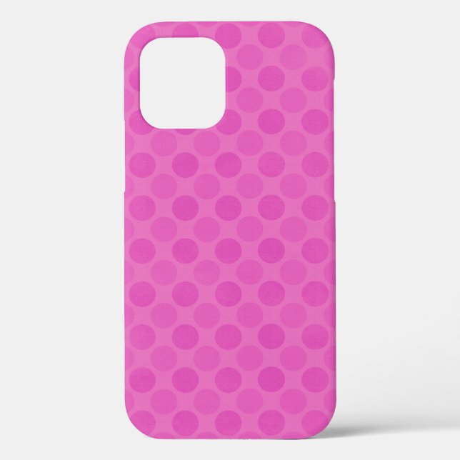 Faded pink circles pattern green Case-Mate iPhone  Case (Back)
