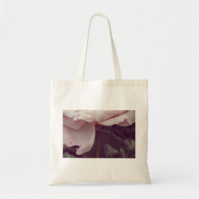 Faded pink rose tote bag (Front)