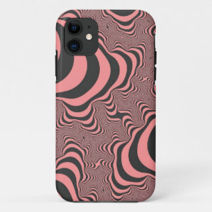 Faded Pink Zebra Stripes Case-Mate iPhone Case