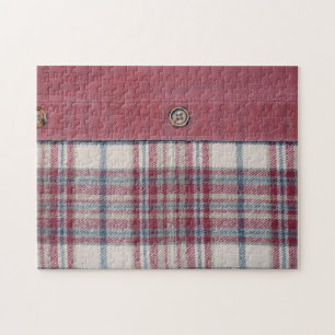 Faded Plaid Jigsaw Puzzles