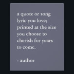 Faded Plum Custom Quote Print<br><div class="desc">Custom soft purple quote art print available printed or as a printable download.</div>