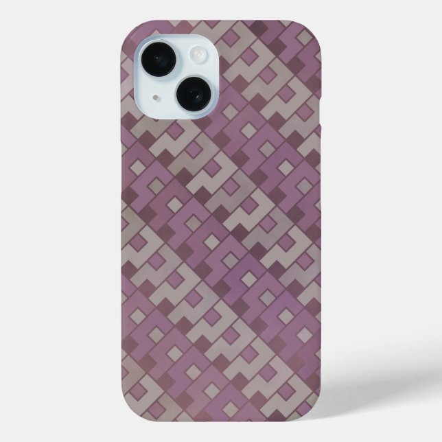 Faded Red Geometric Abstract Case-Mate iPhone Case (Back)