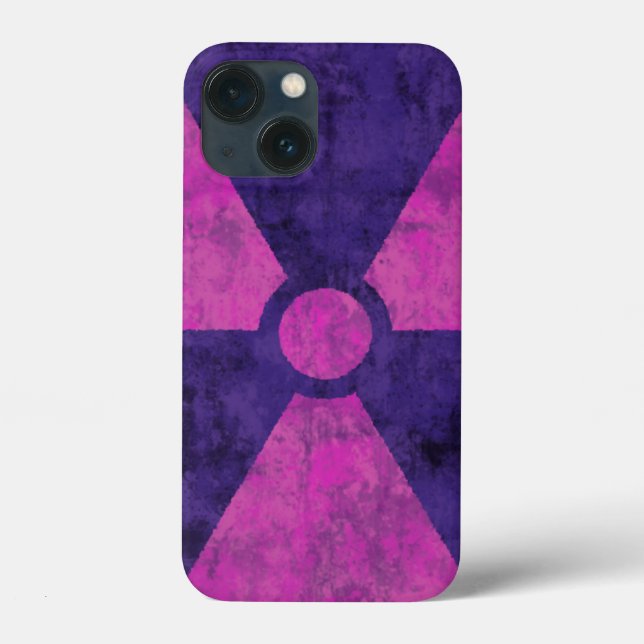 Faded Red Radiation Symbol Case-Mate iPhone Case (Back)