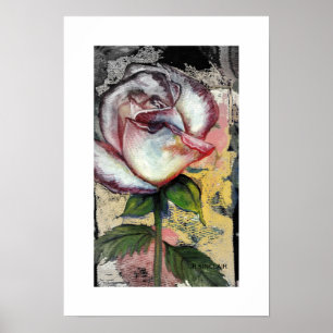 FADED ROSE by CR SINCLAIR Poster