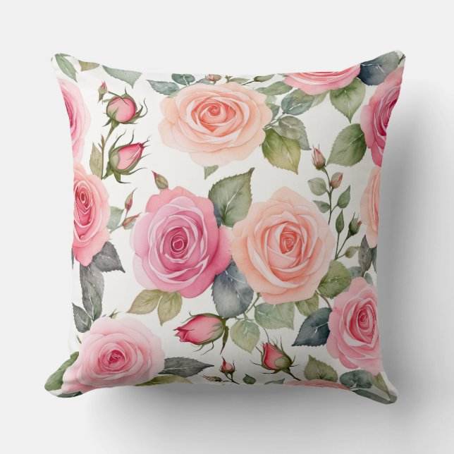 Faded Roses Cushion (Front)