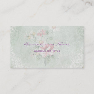 Faded Roses Vintage Design Business Card