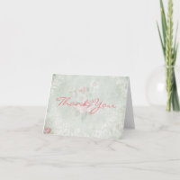 Faded Roses Vintage Design Thank You
