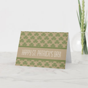 Faded Shamrocks St. Patrick's Day Greeting Card