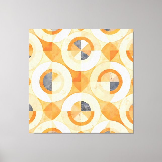 Faded Terra Geometrics Canvas Print (Front)