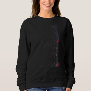 Faded Us Flag Retro Vintage Sweatshirt