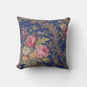 Faded vintage Victorian style floral chintz Cushion