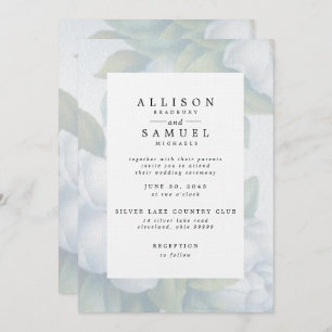 Faded White Dogwood Blossoms Invitation