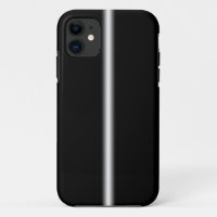 Faded White Stripe on Black