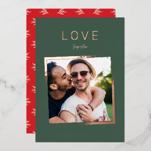 FADING FRAME photo simple LOVE ROSE GOLD