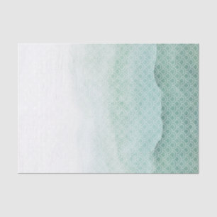 Fading Green Mermaid Tale Scales Tissue Paper