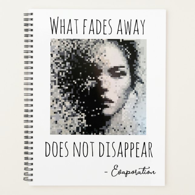 Fading monochrome face planner (Front)