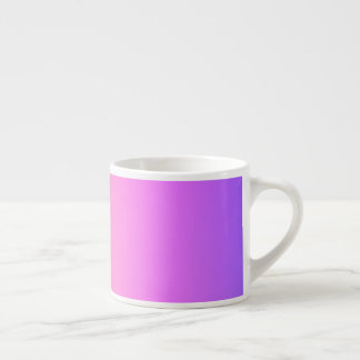Fading Peach Pink & Purple Colourful Ombre Espresso Cup