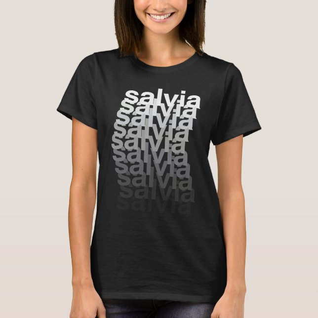 Fading Salvia Divinorum Psychedelic Salvia T-Shirt (Front)