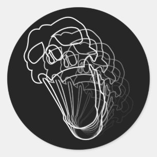 Fading Skulls Classic Round Sticker