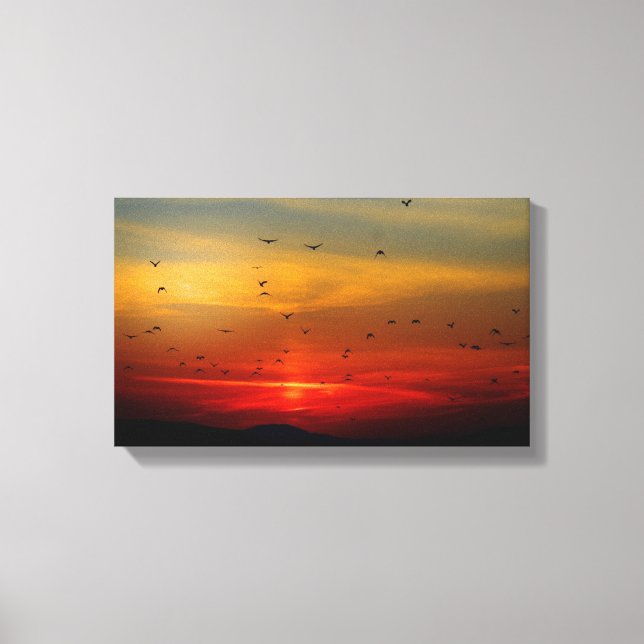 Fading Sunset Canvas Print (Front)
